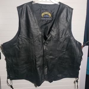 Men's Big and Tall Leather Vest